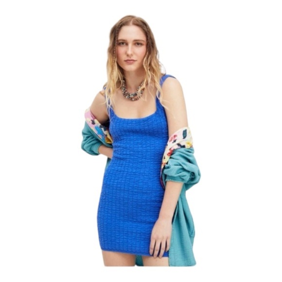 Free People Beach Short and Sweet Knit Sweater Mini Dress - Picture 1 of 8